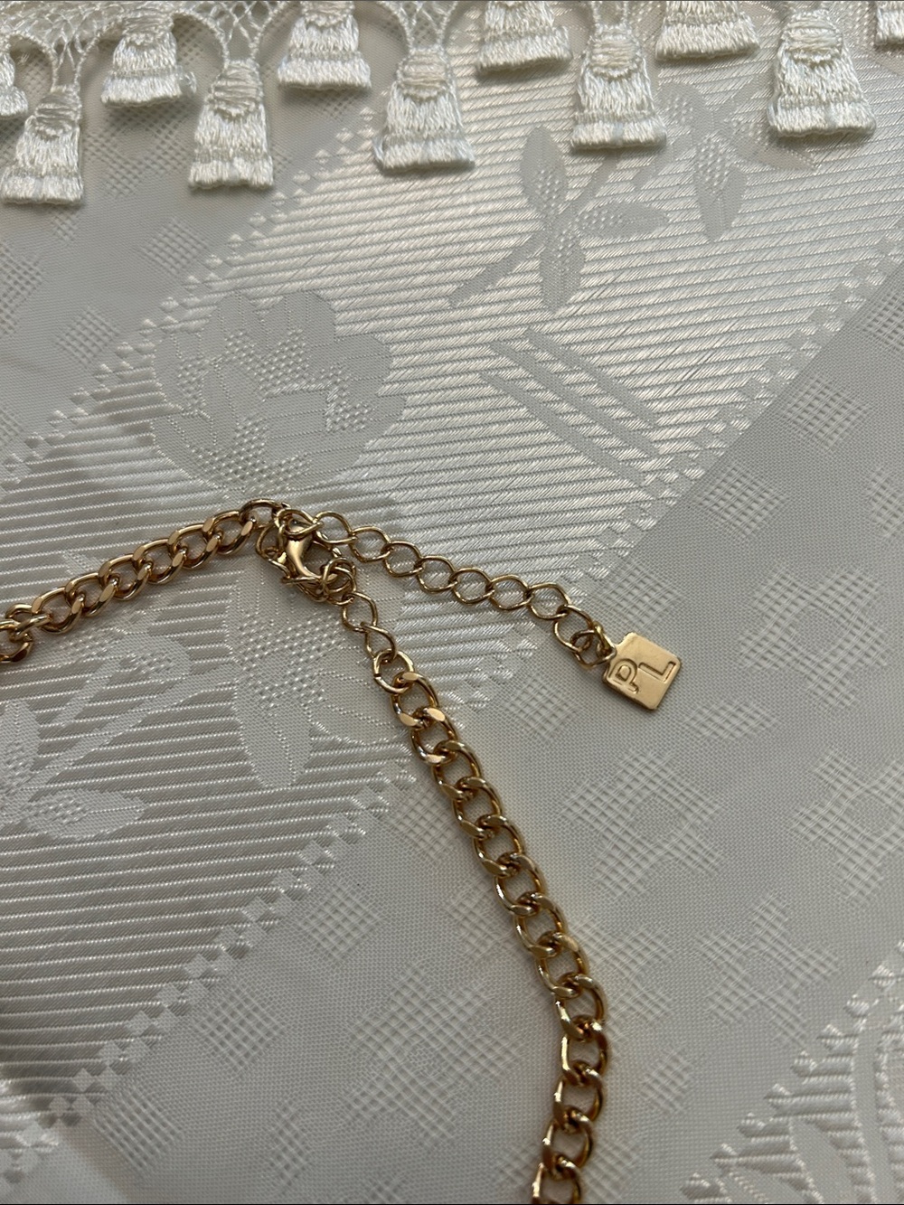 Park Lane Elsa Gold Crystal Statement Necklace - Iridescent Multi-Color w /Gold - Picture 5 of 12